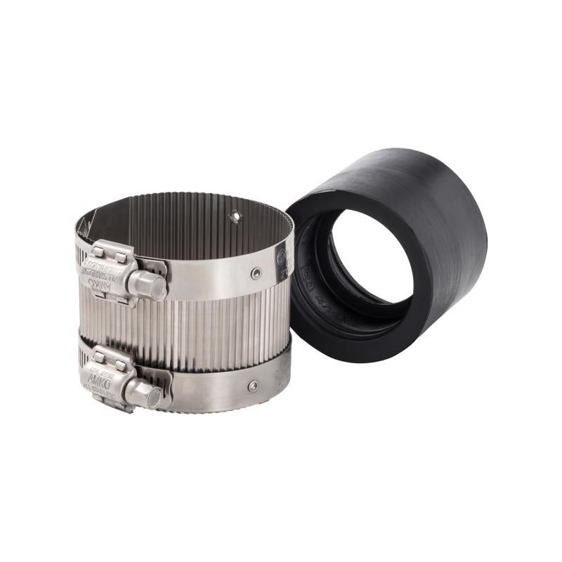 ProLine BK Proucts 3 in. Hub Sizes X 3 in. D Hub Sizes Neoprene/Stainless Steel No Hub Coupling