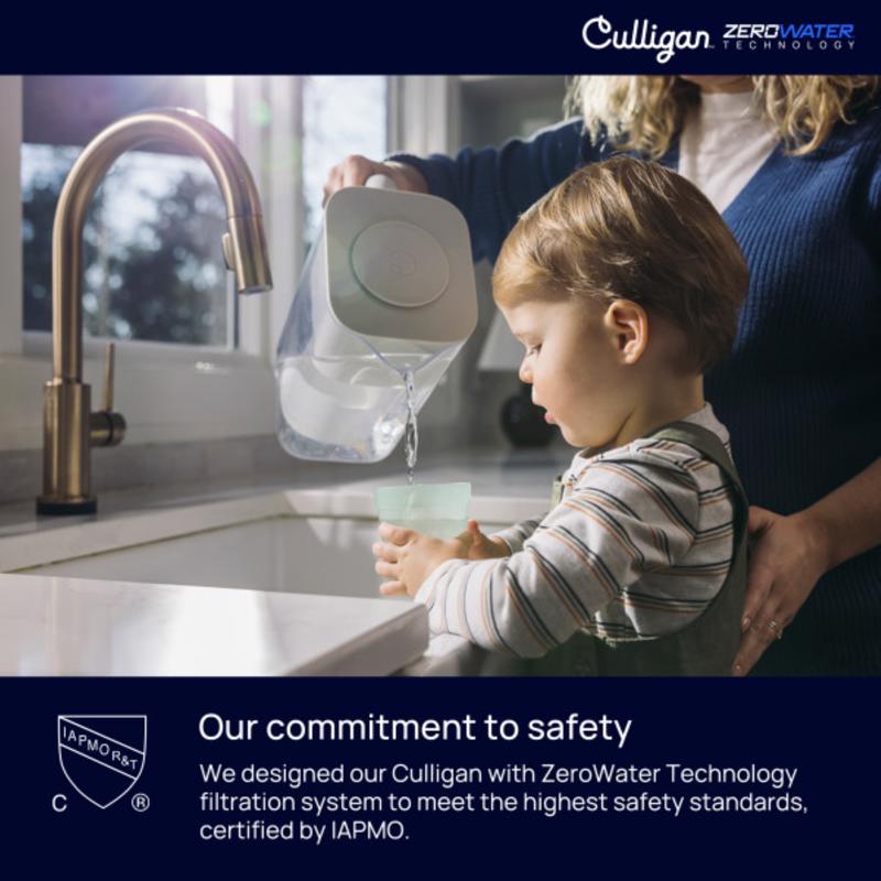 Culligan ZeroWater 10 cups Clear/Gray Water Filter Pitcher
