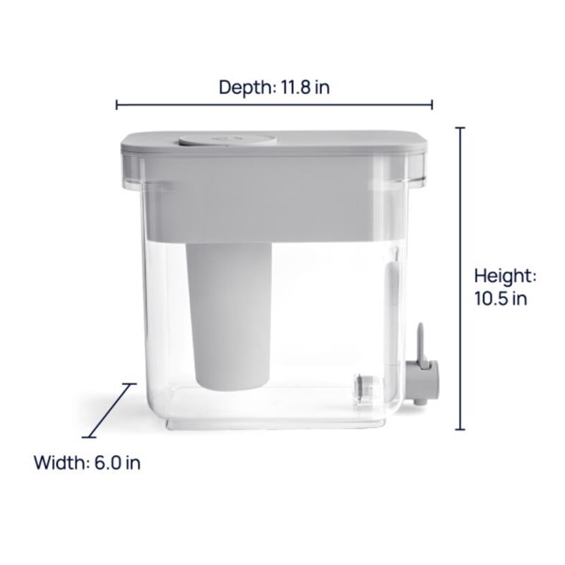 Culligan ZeroWater 22 cups Clear/Gray Water Filtration Dispenser