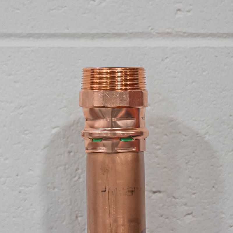 QuickFitting 2 in. Press in. MNPT in. Copper Adapter