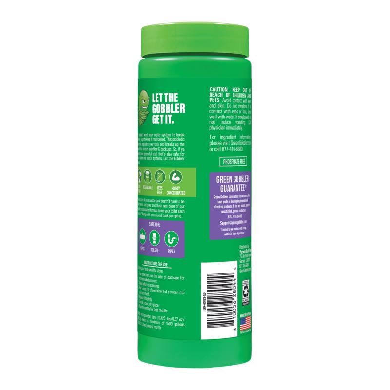 Green Gobbler Powder Septic Tank Treatment 27 oz