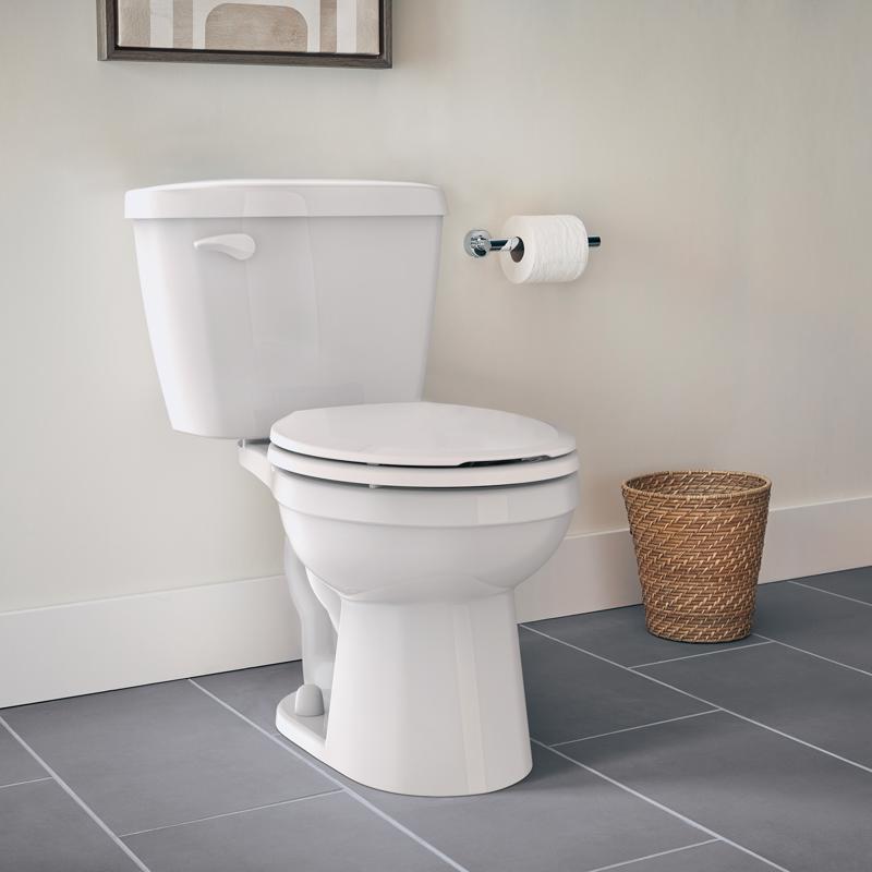 Gerber Maxwell Choice ADA Compliant 1.28/1.6 gal White Round Toilet Bowl