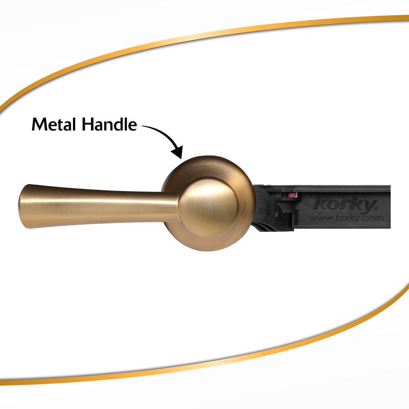 Korky Tank Lever Gold Brushed Plastic For Universal
