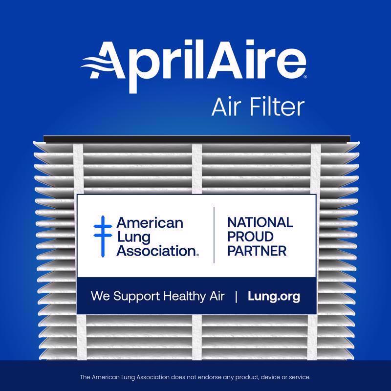 AprilAire 20 in. W X 25 in. H X 4 in. Synthetic Fiber 13 MERV Pleated Air Cleaner Cabinet Air Filter