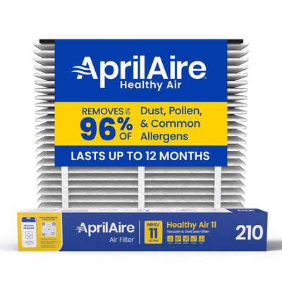 AprilAire 20 in. W X 25 in. H X 4 in. Synthetic Fiber 11 MERV Pleated Air Filter