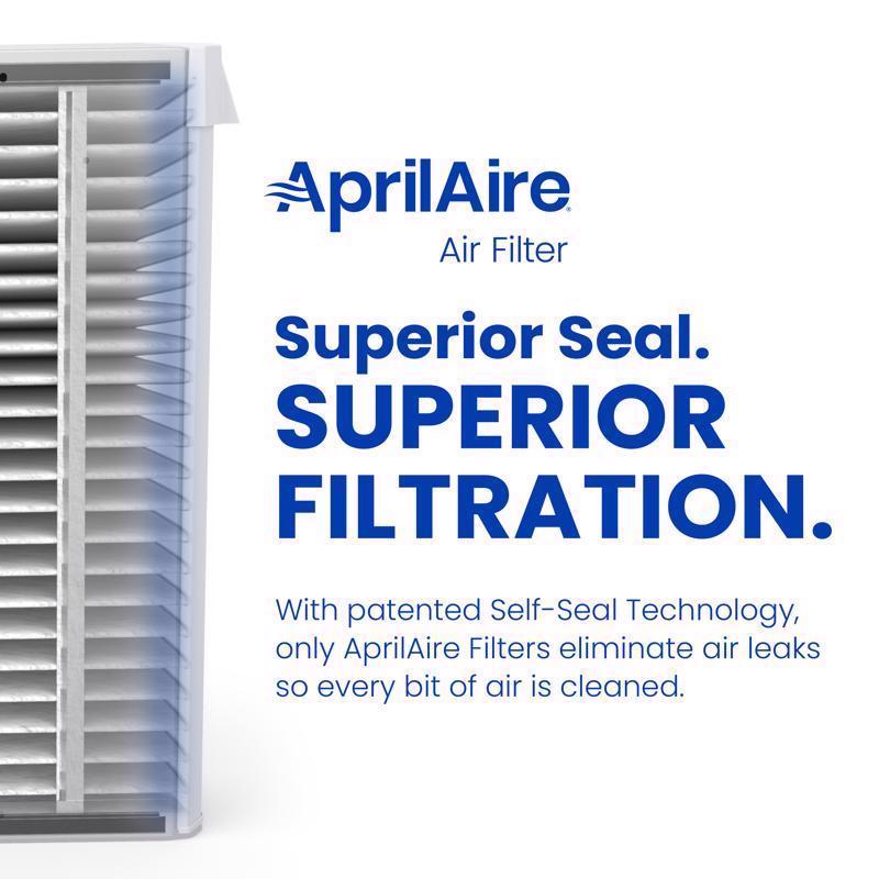 AprilAire 16 in. W X 25 in. H X 4 in. Synthetic Fiber 11 MERV Pleated Air Cleaner Cabinet Air Filter