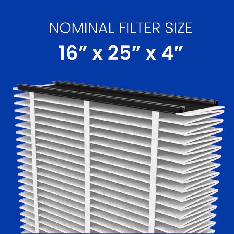 AprilAire 16 in. W X 25 in. H X 4 in. Synthetic Fiber 13 MERV Pleated Air Cleaner Cabinet Air Filter
