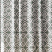 Zenna Home 72 in. H X 70 in. W Green Geometric Shower Curtain Fabric