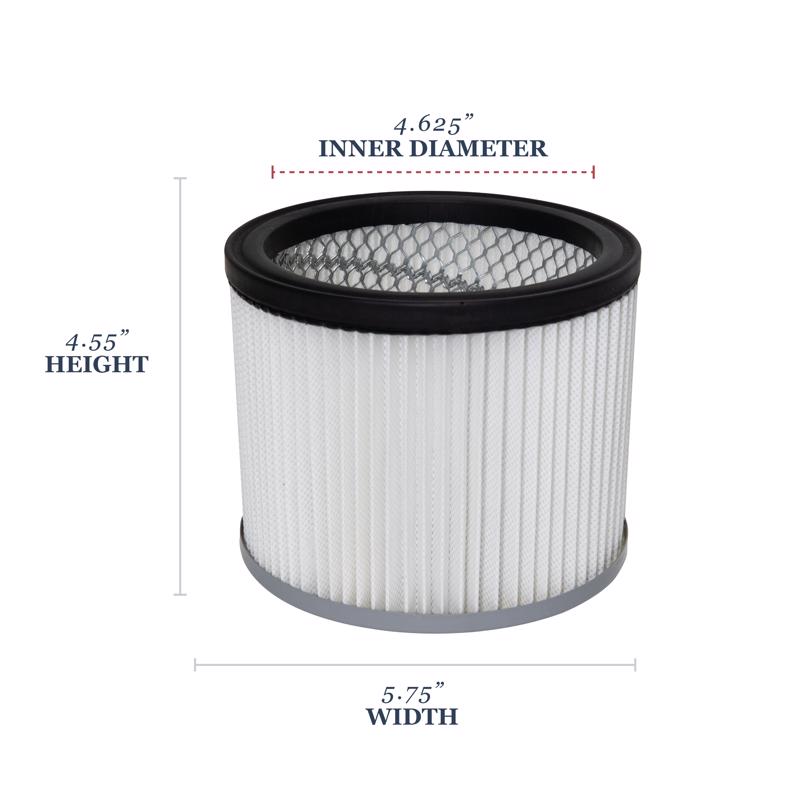 Cleveland Iron Works 4.55 in. L X 5.75 in. W X 4.625 in. D Ash Vac Filter