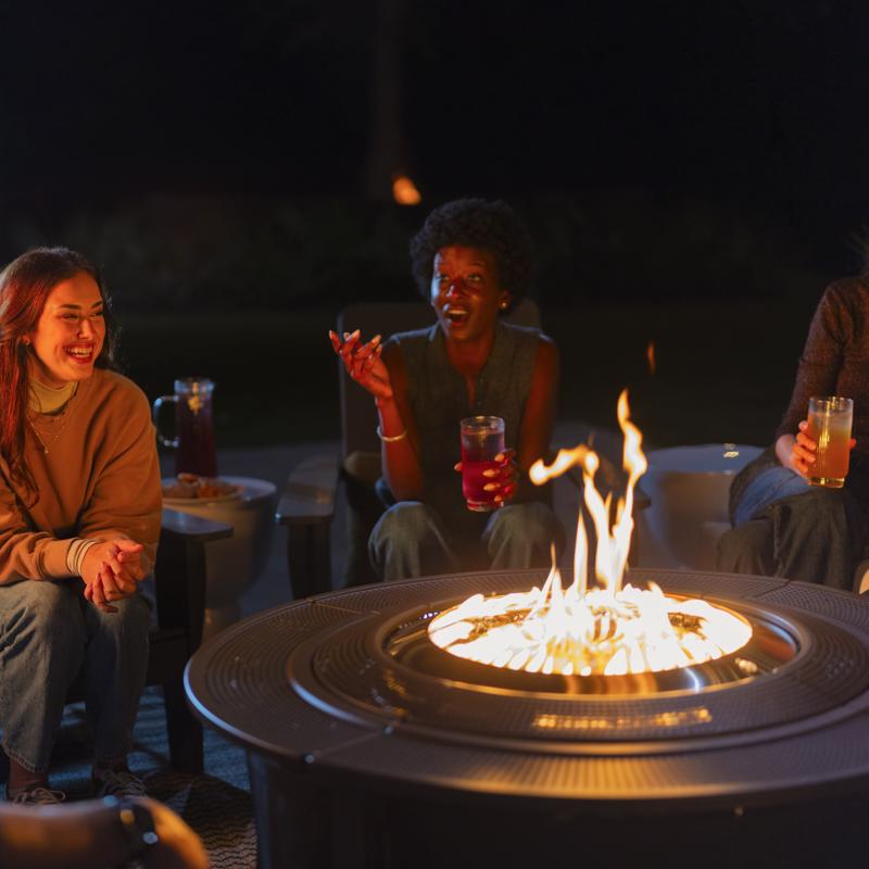 Solo Stove Infinity Flame 42 in. W Steel Round Propane Fire Pit