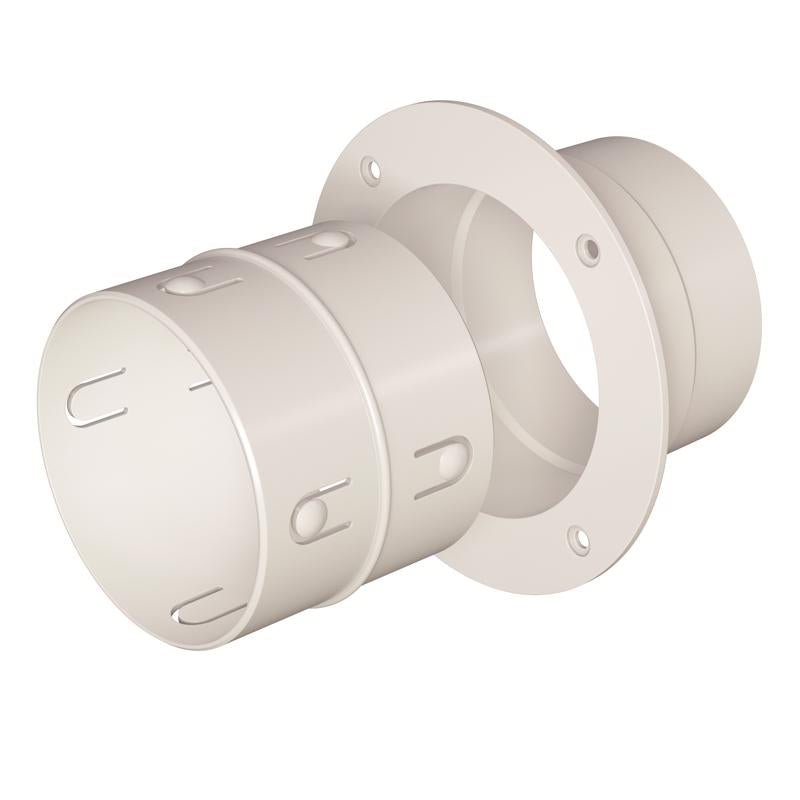 Deflect-O EZ Dock 4 in. D White Plastic Dryer Clean Out Connector