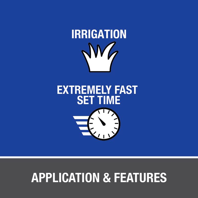 Oatey Irrigation Blue Solvent Cement For PVC 4 fl. oz.