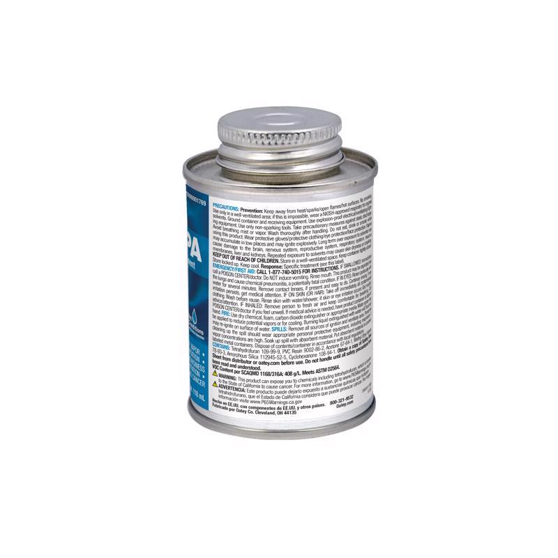 Oatey Pool & Spa Blue Solvent Cement For PVC 4 fl. oz.