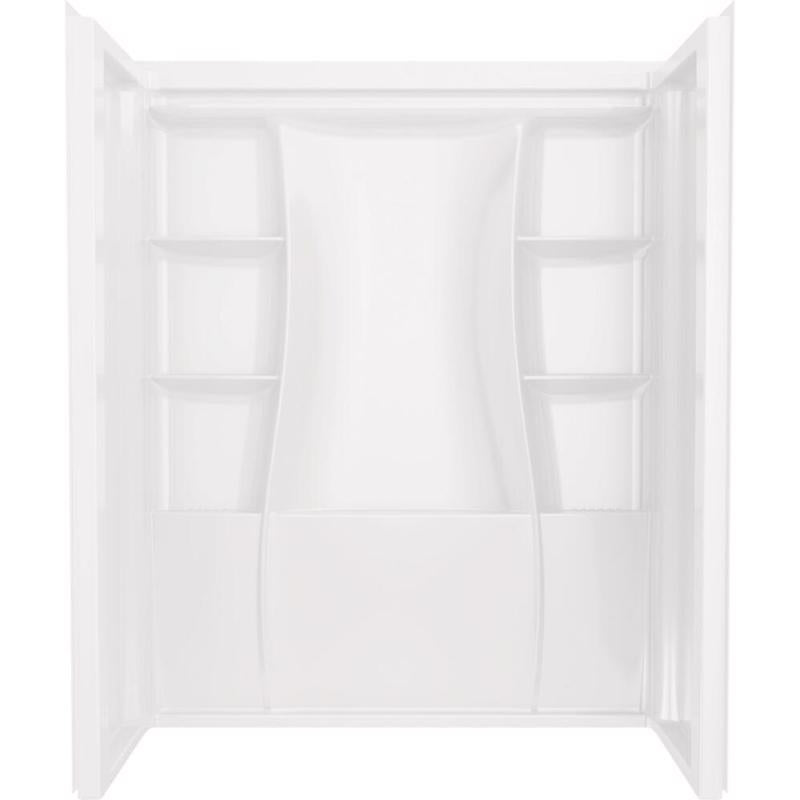 Delta Classic 500 73-1/4 in. H X 32 in. W X 60 in. L White Shower Wall Set