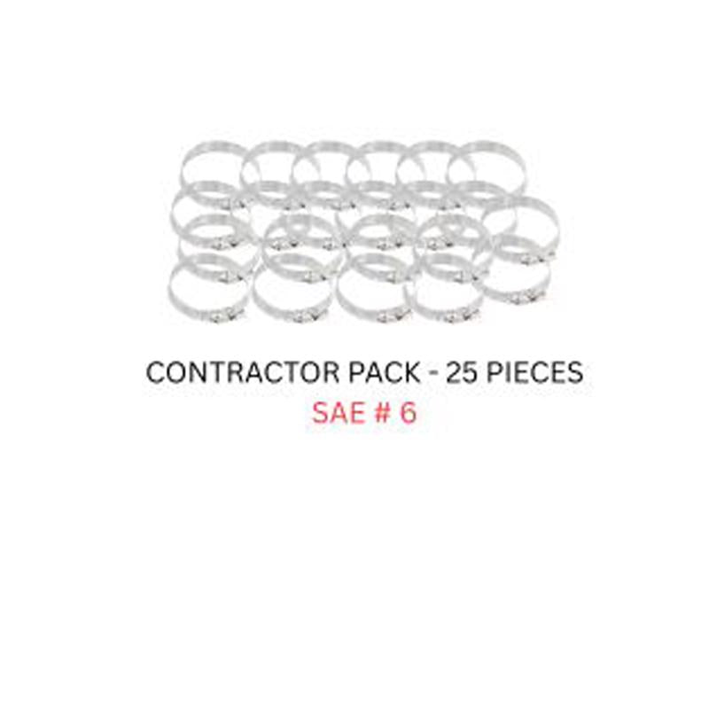 Power Sentry Green Life Distribution 7/16 in. to 7/8 in. SAE 6 Hose Clamp Stainless Steel Band
