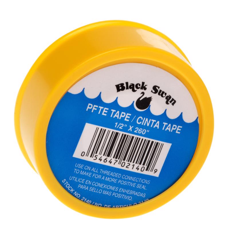 Black Swan Yellow .5 in. W X 260 in. L PTFE Tape