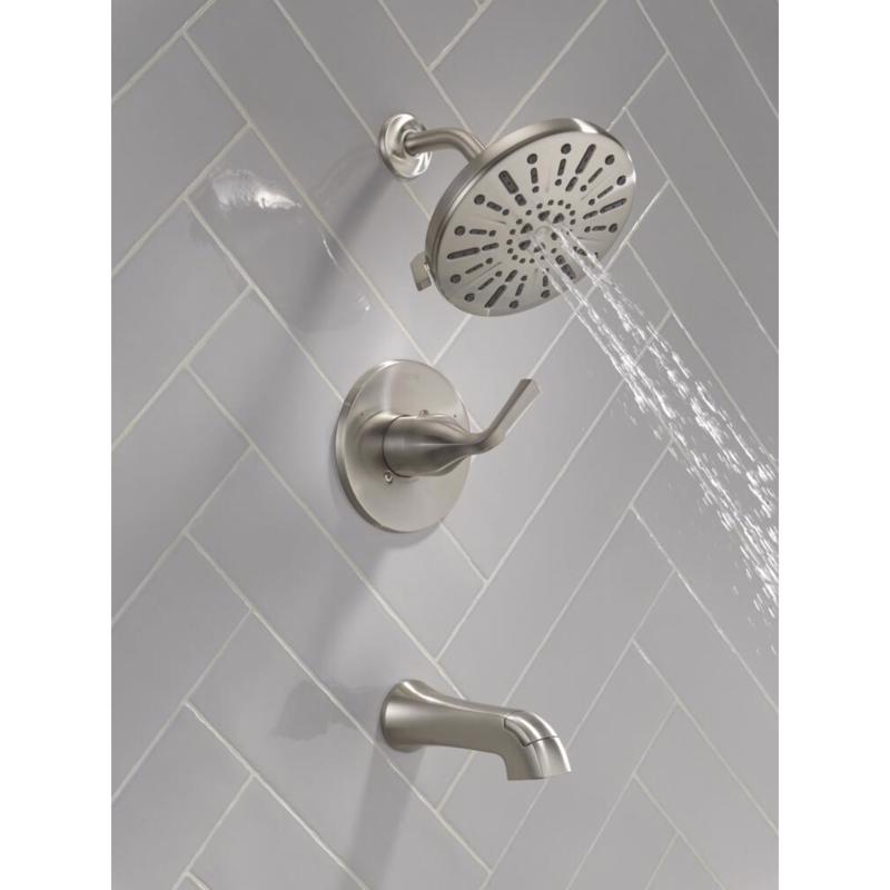 Delta Dallace 1-Handle Stainless Steel Tub and Shower Faucet