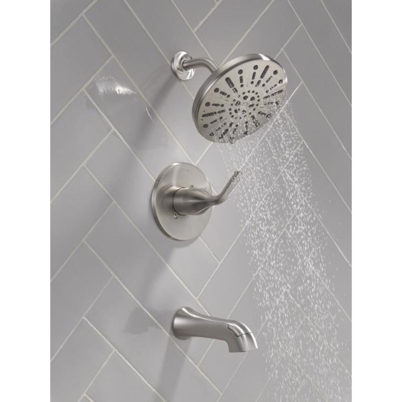 Delta Dallace 1-Handle Stainless Steel Tub and Shower Faucet