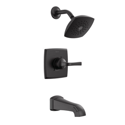 Delta Knoxville 1-Handle Matte Black Tub and Shower Faucet