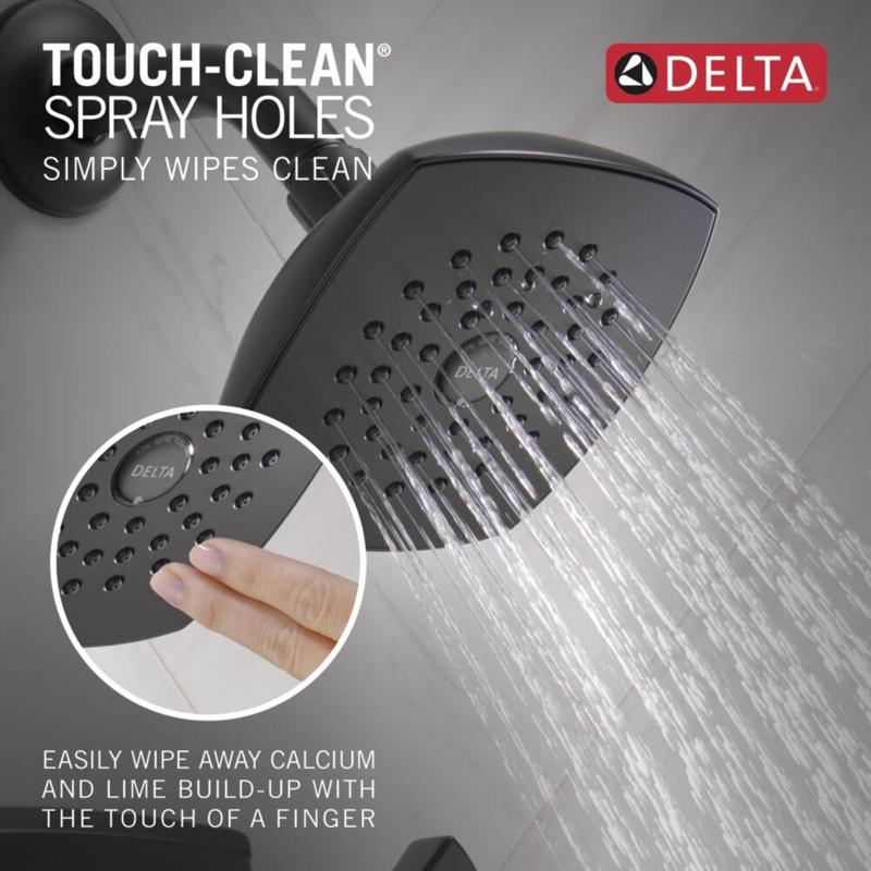 Delta Knoxville 1-Handle Matte Black Tub and Shower Faucet