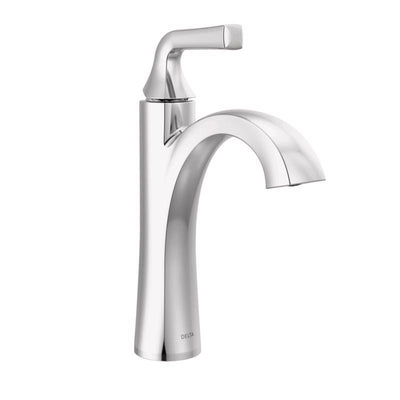 Delta Dallace Chrome Contemporary Single-Handle Bathroom Sink Faucet 4 in.