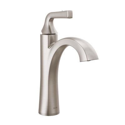 Delta Dallace Stainless Steel Contemporary Single-Handle Bathroom Sink Faucet 4 in.