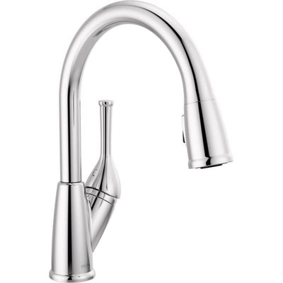 Delta One Handle Chrome Pull-Down Kitchen Faucet