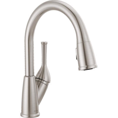 Delta One Handle Stainless Steel Pull-Down Kitchen Faucet