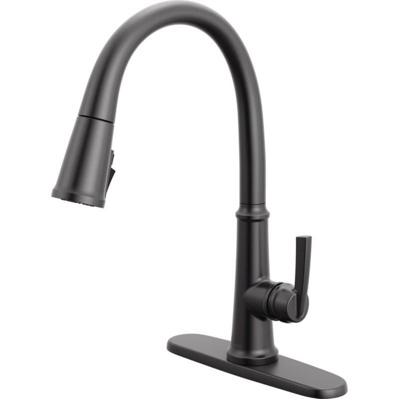 Delta Geist One Handle Matte Black Pull-Down Kitchen Faucet