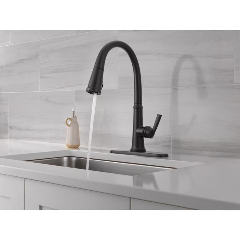 Delta Geist One Handle Matte Black Pull-Down Kitchen Faucet