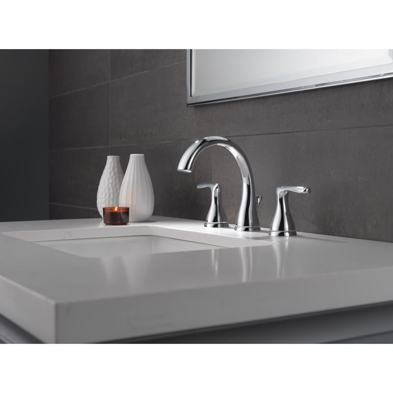 Delta Foundations Chrome Traditional Widespread Bathroom Sink Faucet 16 in.