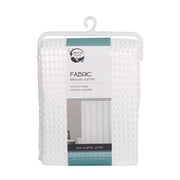 Zenna Home 72 in. H X 70 in. W White Shower Curtain Cotton