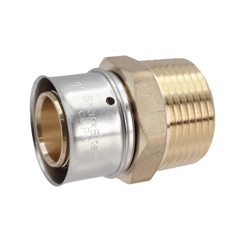 SharkBite PEX Press 1 in. Press each X 3/4 in. D MNPT each Brass Male Adapter