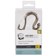 Zenna Home Brushed Nickel Silver Metal Shower Curtain Rings