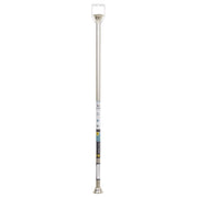 Zenna Home Shower Tension Rod 72 in. L Brushed Nickel Silver