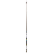 Zenna Home Shower Tension Rod 86 in. L Brushed Nickel Silver