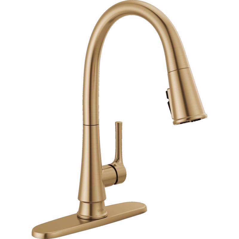 Delta Corwin One Handle Bronzed Gold Pull-Down Kitchen Faucet