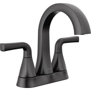 Delta Dallace Matte Black Traditional Centerset Bathroom Sink Faucet 4 in.
