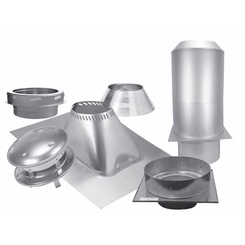 Selkirk Sure-Temp 6 in. D X 22 in. L Stainless Steel Ceiling Support Kit