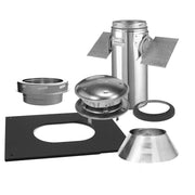 Selkirk Sure-Temp 8 in. D X 18 in. L Stainless Steel Ceiling Support Kit