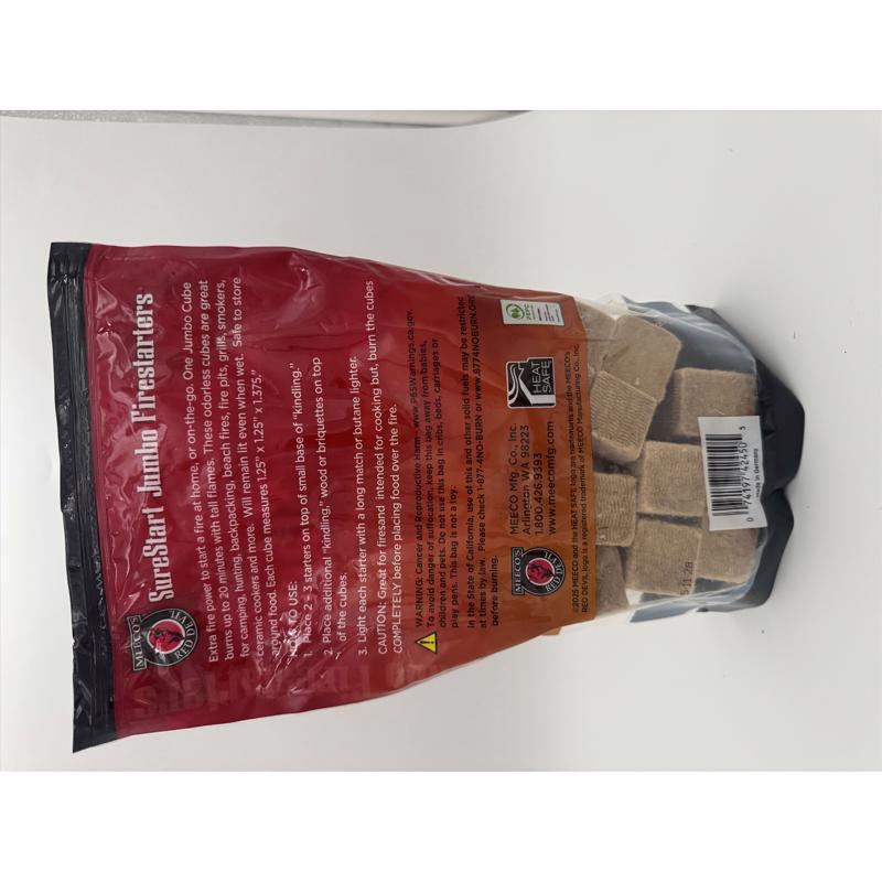 MEECO'S SureStart Wood Fire Starter 20 min 40 pc