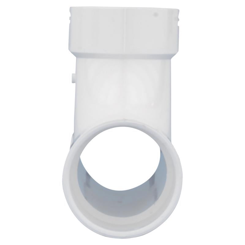 Charlotte Pipe 4 in. Hub X 4 in. D Hub PVC 2-Way Cleanout Tee