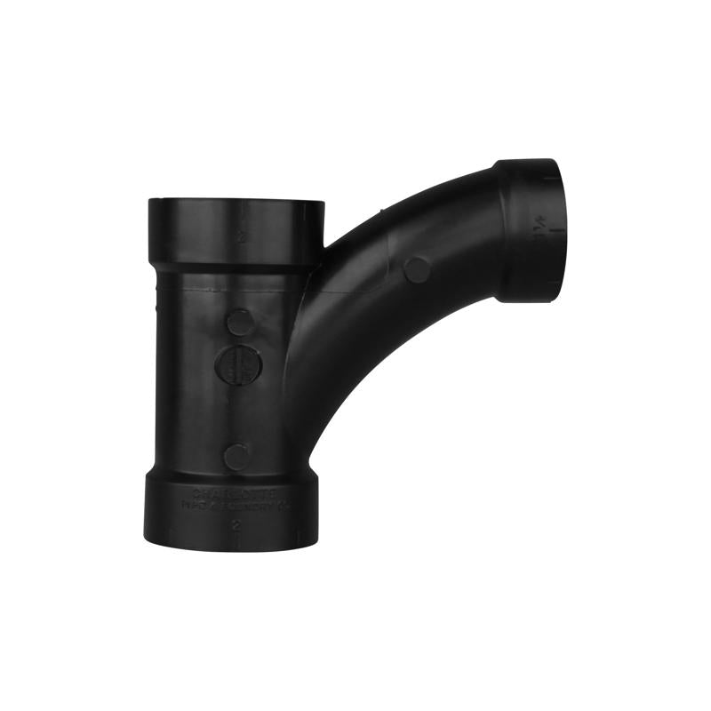 Charlotte Pipe 2 in. Hub X 2 in. D Hub ABS Wye