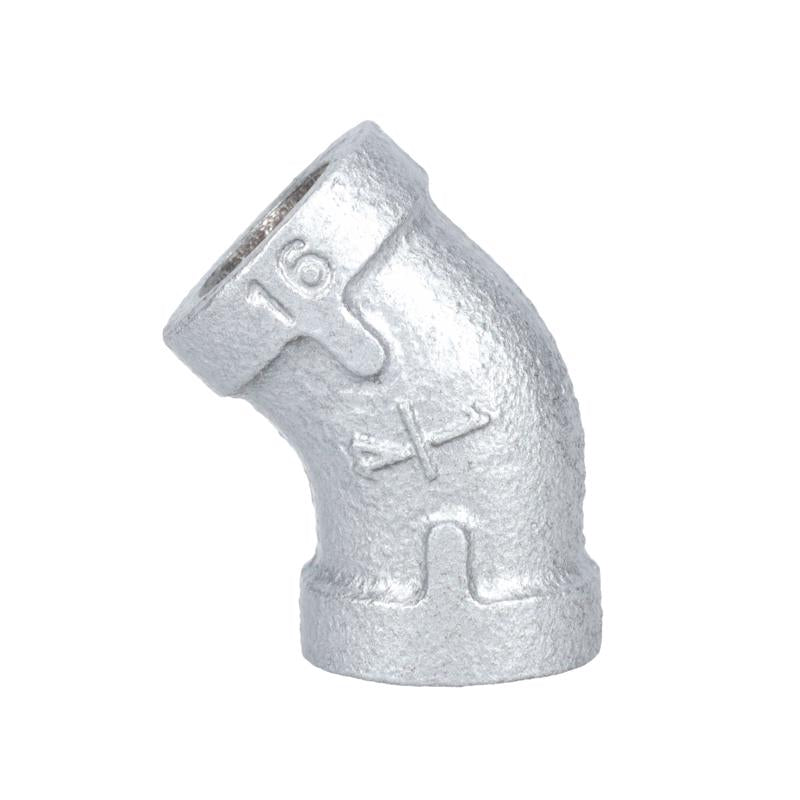 STZ Industries 1/4 in. FIP each X 1/4 in. D FIP Galvanized Malleable Iron 45 Degree Elbow