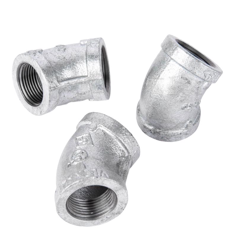 STZ Industries 1 in. FIP each X 1 in. D FIP Galvanized Malleable Iron 45 Degree Elbow