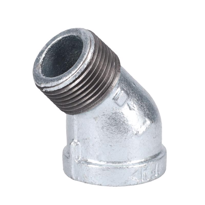 STZ Industries 1 in. FIP each X 1 in. D MIP Galvanized Malleable Iron 45 degree Street Elbow