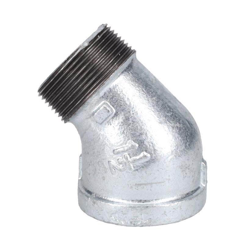 STZ Industries 1-1/2 in. FIP each X 1-1/2 in. D MIP Galvanized Malleable Iron 45 degree Street Elbow