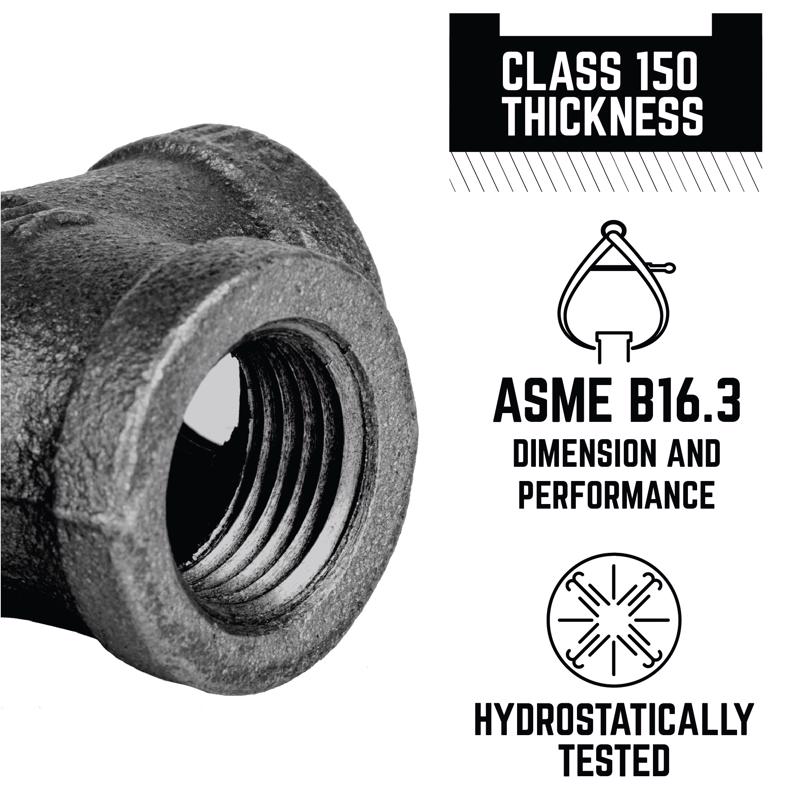 STZ Industries 1/8 in. MIP each X 1/8 in. D FIP Black Malleable Iron 90 Degree Street Elbow