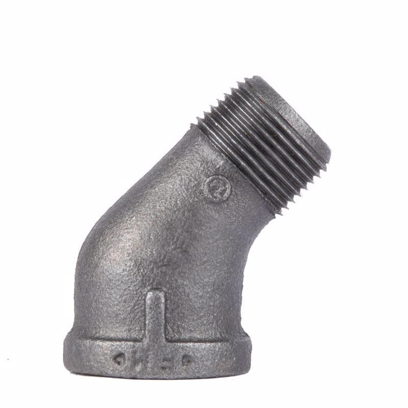 STZ Industries 3/8 in. MIP each X 3/8 in. D FIP Black Malleable Iron 45 degree Street Elbow
