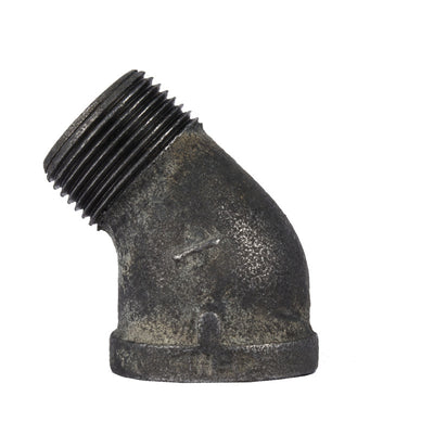 STZ Industries 1 in. MIP X 1 in. D FIP Black Malleable Iron 2.5 in. L 45 degree Street Elbow